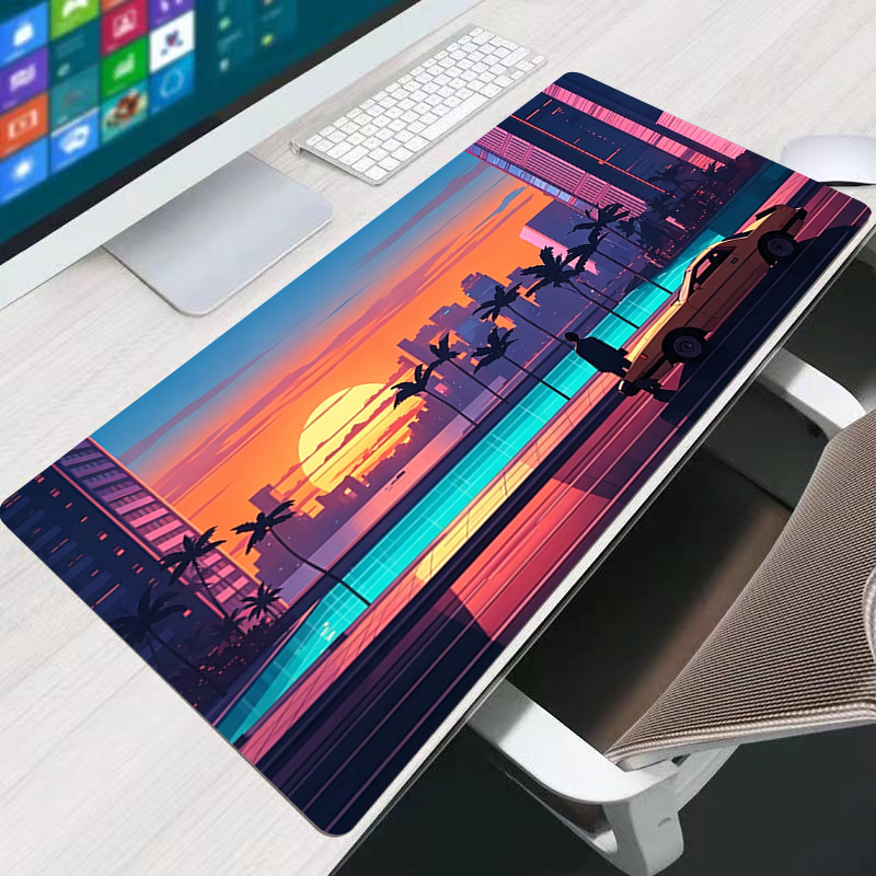 Retro Gaming Design - Colorful Mouse Pad HD Print Game