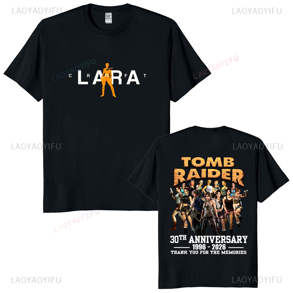 Retro Gaming Shirt - Tomb Raider 30th Anniversary Unisex Vintage