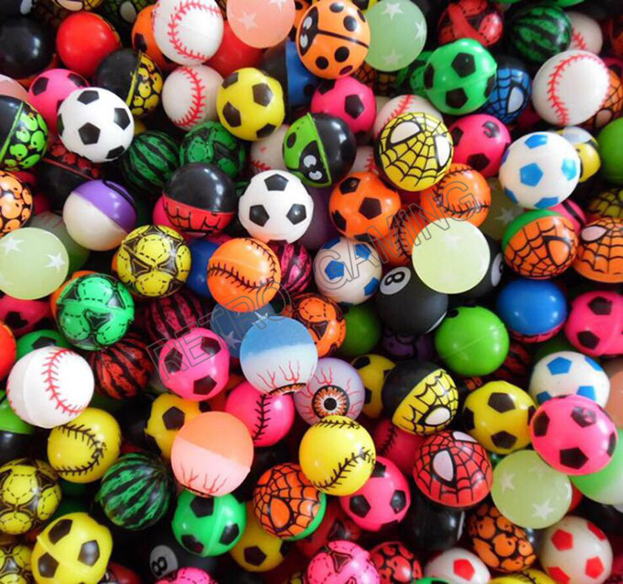 Retro Gaming Shop - 100pcs/lot Funny Toy Balls Mixed Bouncy