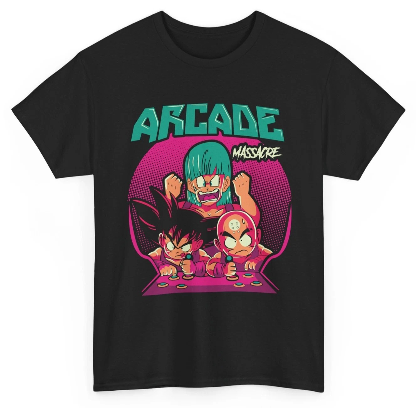 Retro Gaming Shop - Summer Hot Sale, Goku&Krillin Arcade T-Shirt