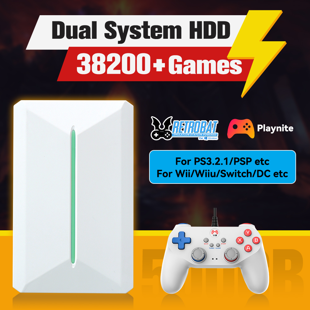 Retro Gaming Design - Retrobat＆Playnite System HDD Retro Game Console