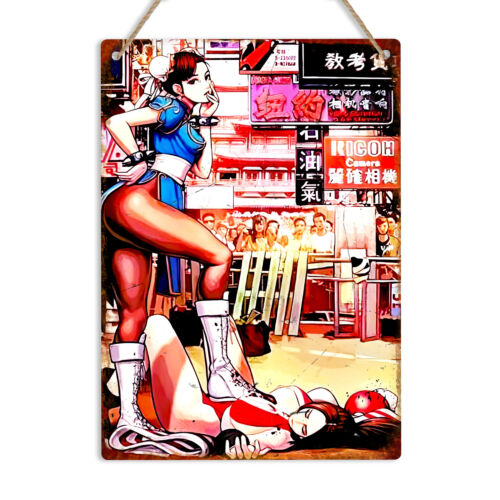 Retro Gaming Us - Chun Li Retro Gaming Metal Wall