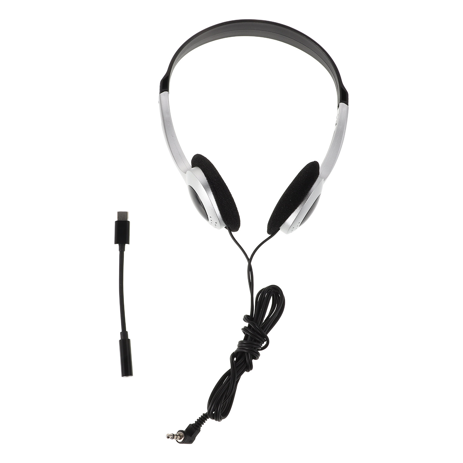 Retro Gaming On Phone - Retro Silver on Ear Headphones Wired