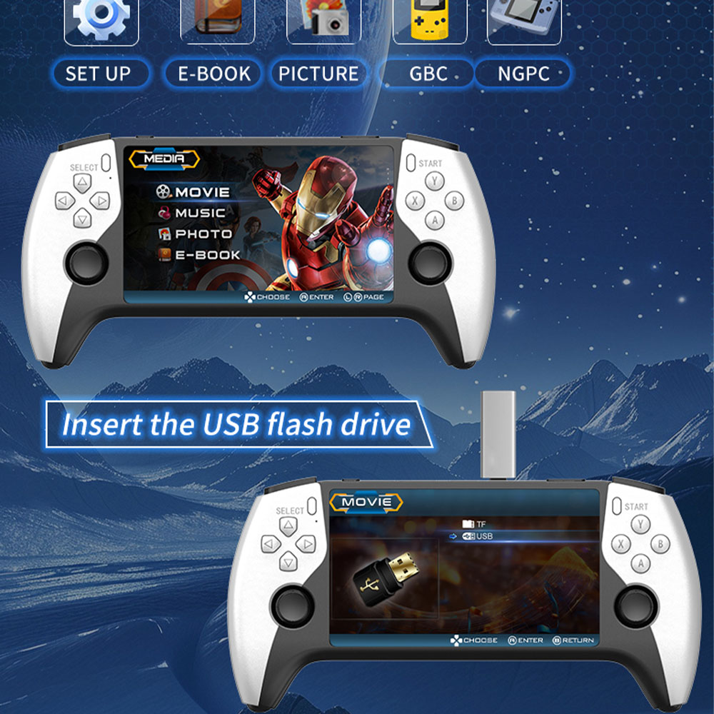 2026 New SF3500 5 Inch Handhel - Retro Gaming In 2026 评论和价格