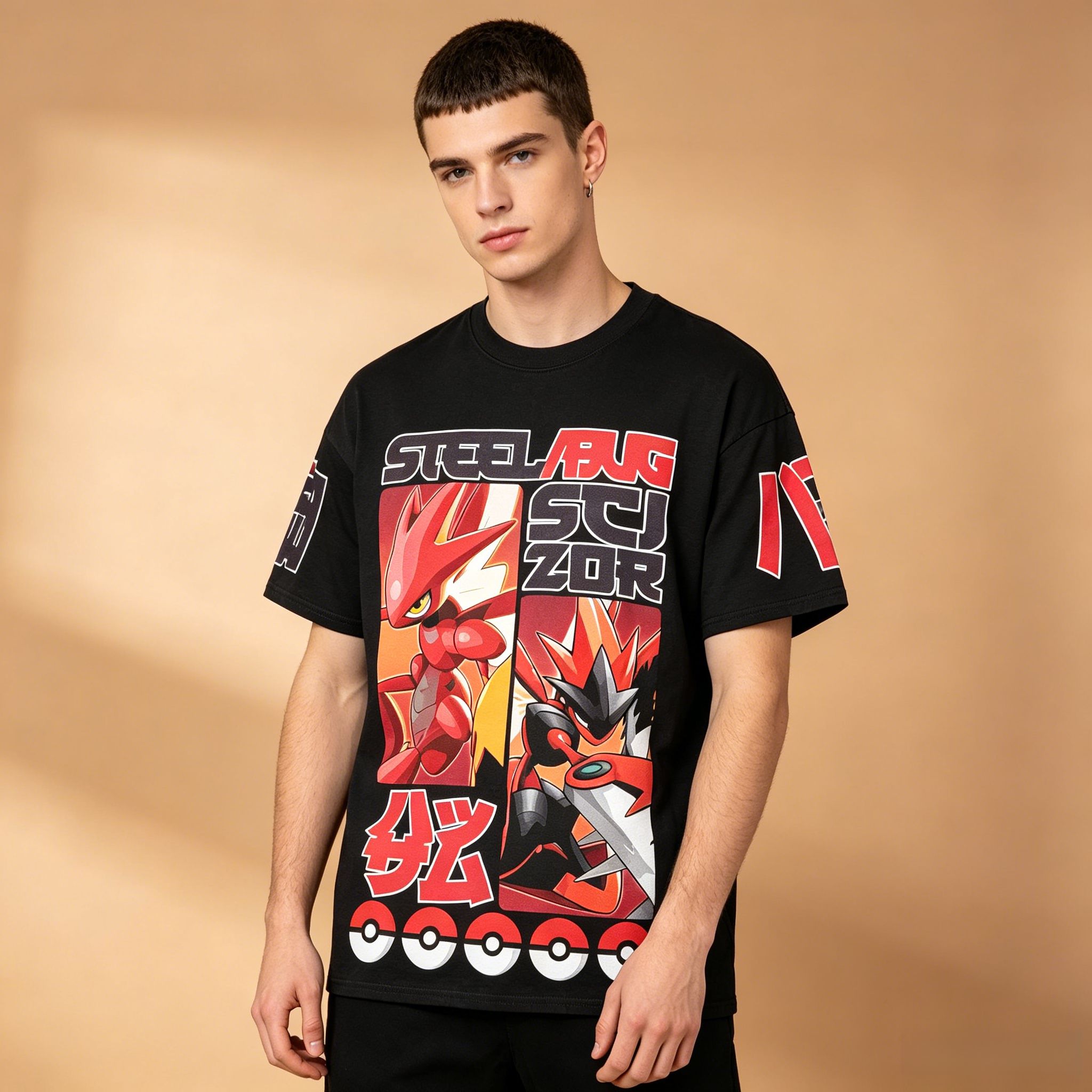 Men's Vintage Grid Anime T-Shi - Retro Gaming Shirt 评论和价格