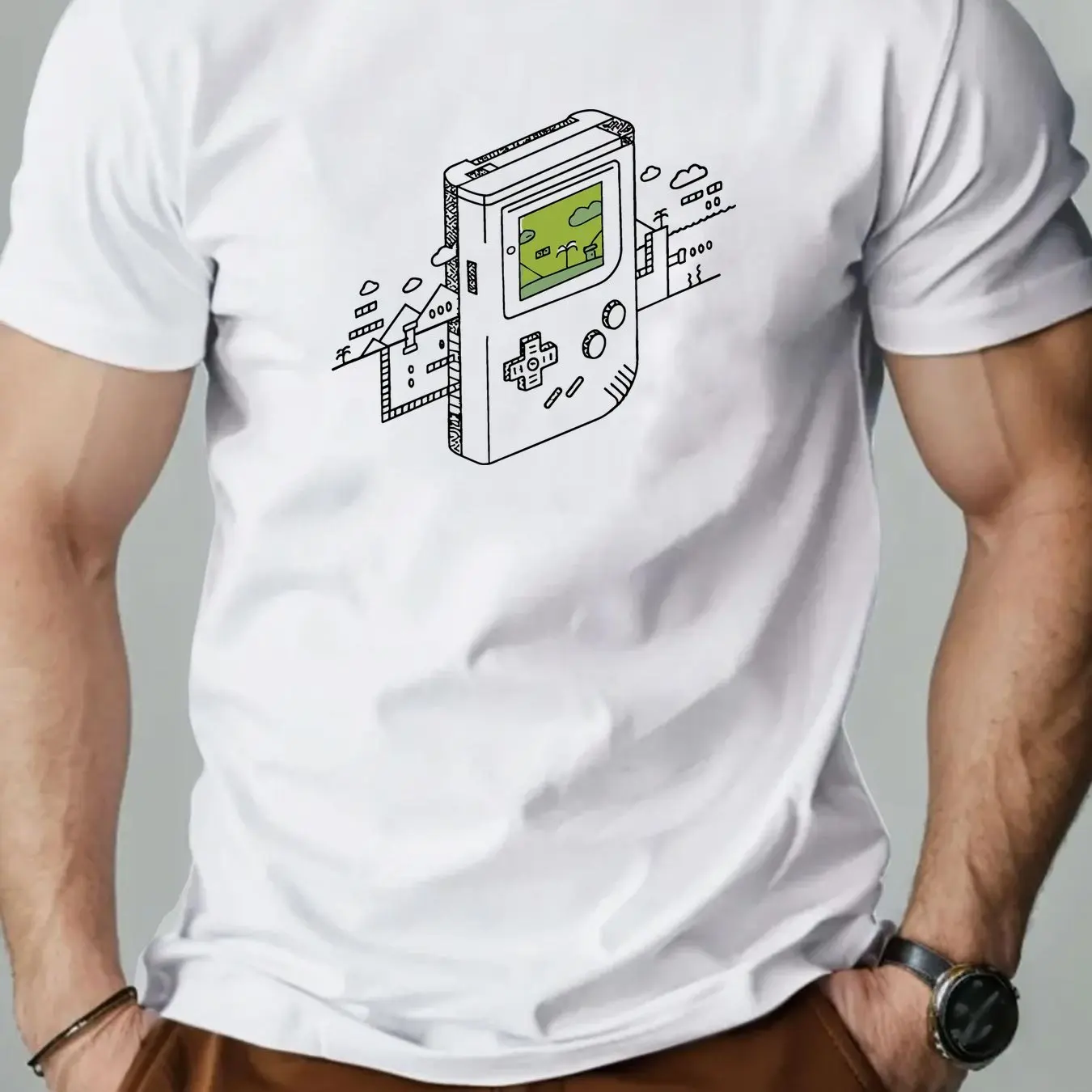 Men's Retro Gaming Graphic Cas - Retro Gaming Design 评论和价格