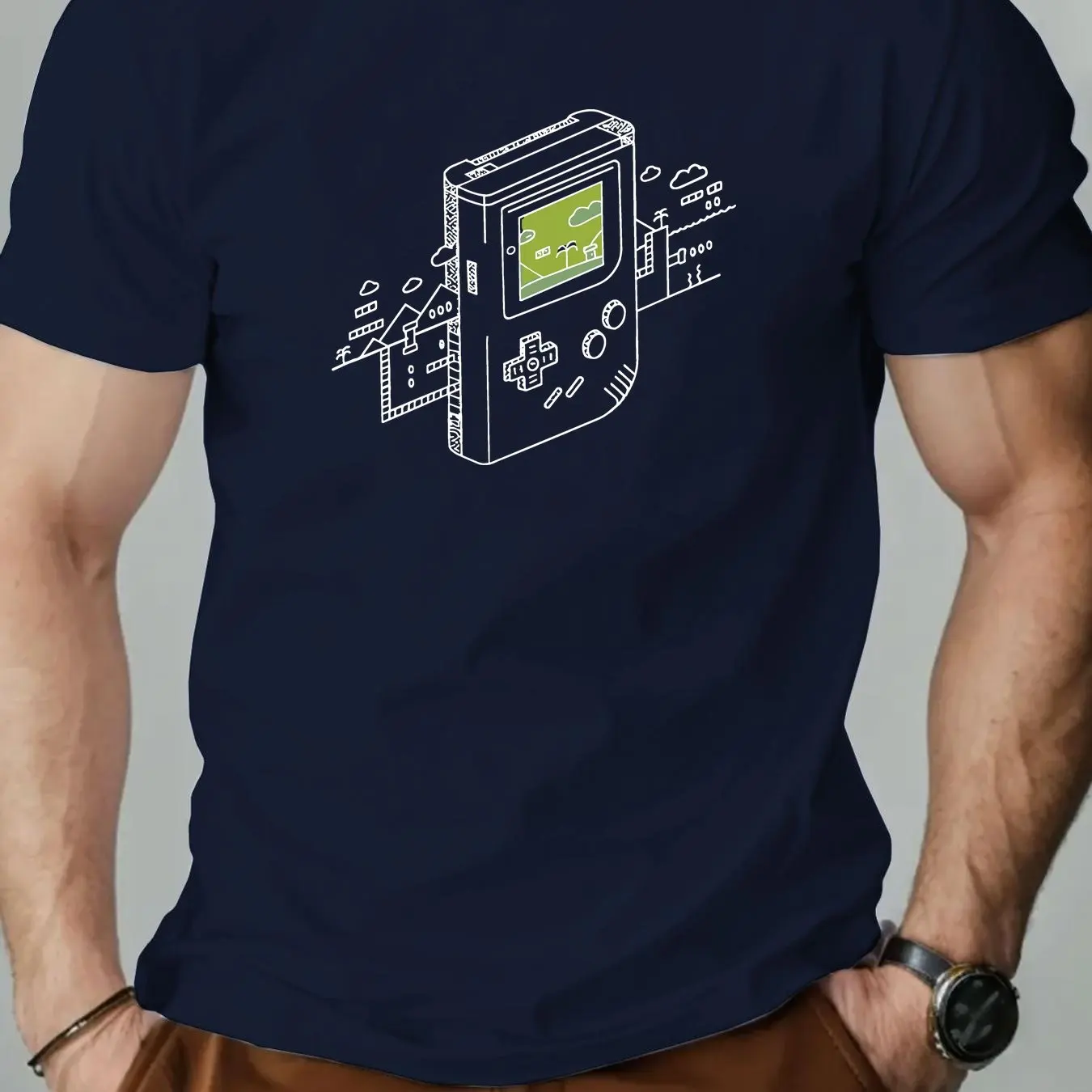 Men's Retro Gaming Graphic Cas - Retro Gaming Design 评论和价格