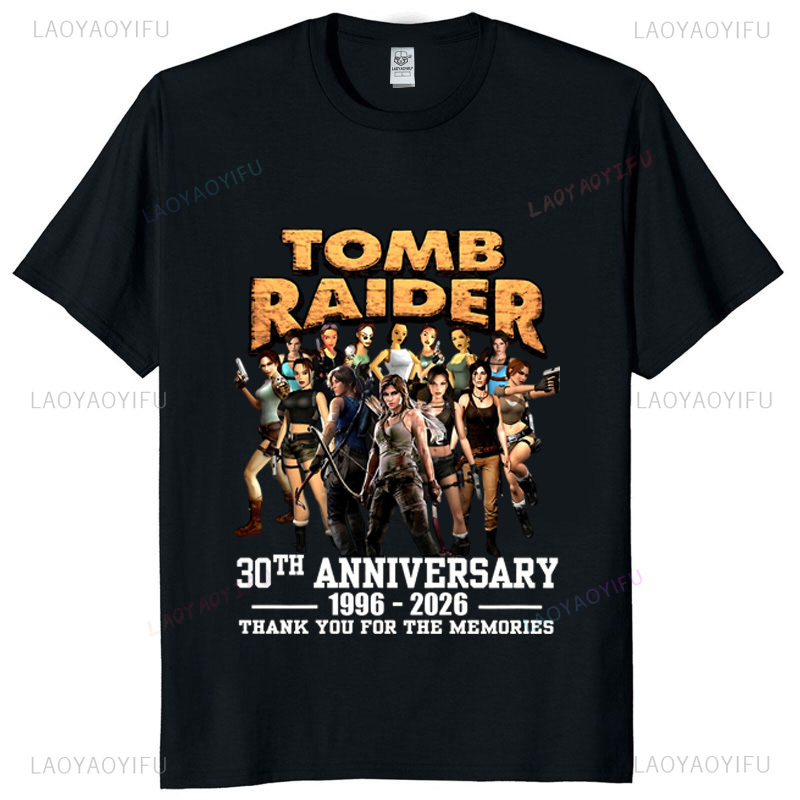 Tomb Raider 30th Anniversary U - Retro Gaming Shirt 评论和价格