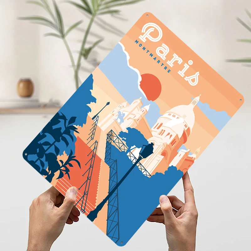 Paris Montmartre Travel Printe - Retro Gaming Paris 评论和价格