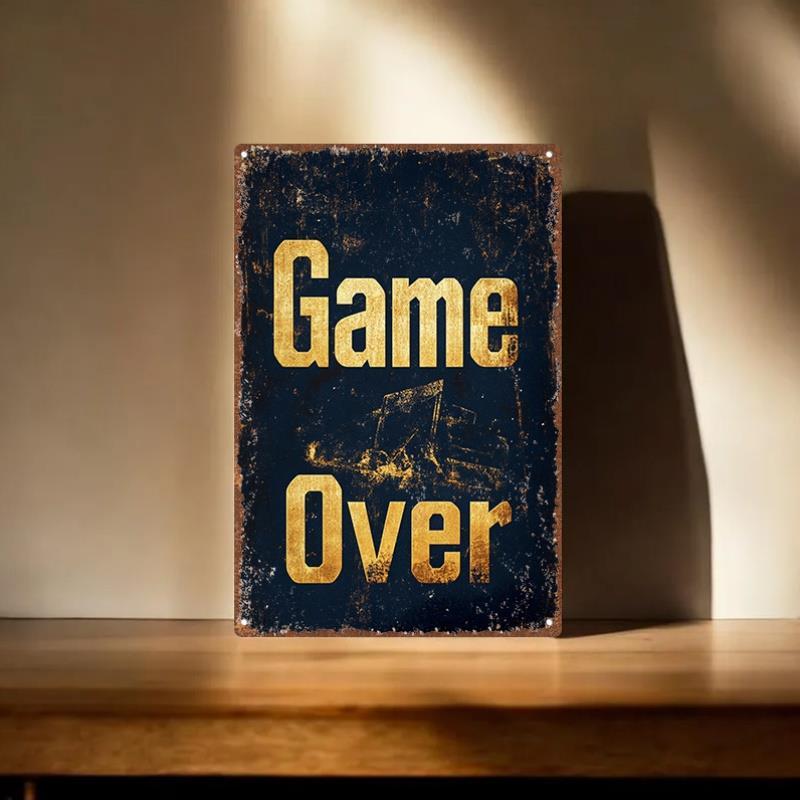 Vintage Game Over Metal Tin Si - Retro Gaming Us 评论和价格