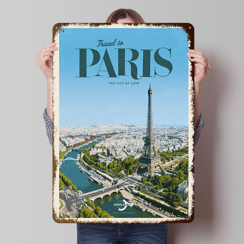 Travel to Paris Printed Poster - Retro Gaming Paris 评论和价格