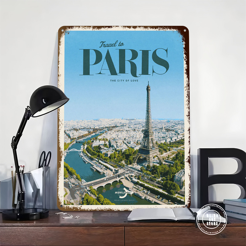 Travel to Paris Printed Poster - Retro Gaming Paris 评论和价格