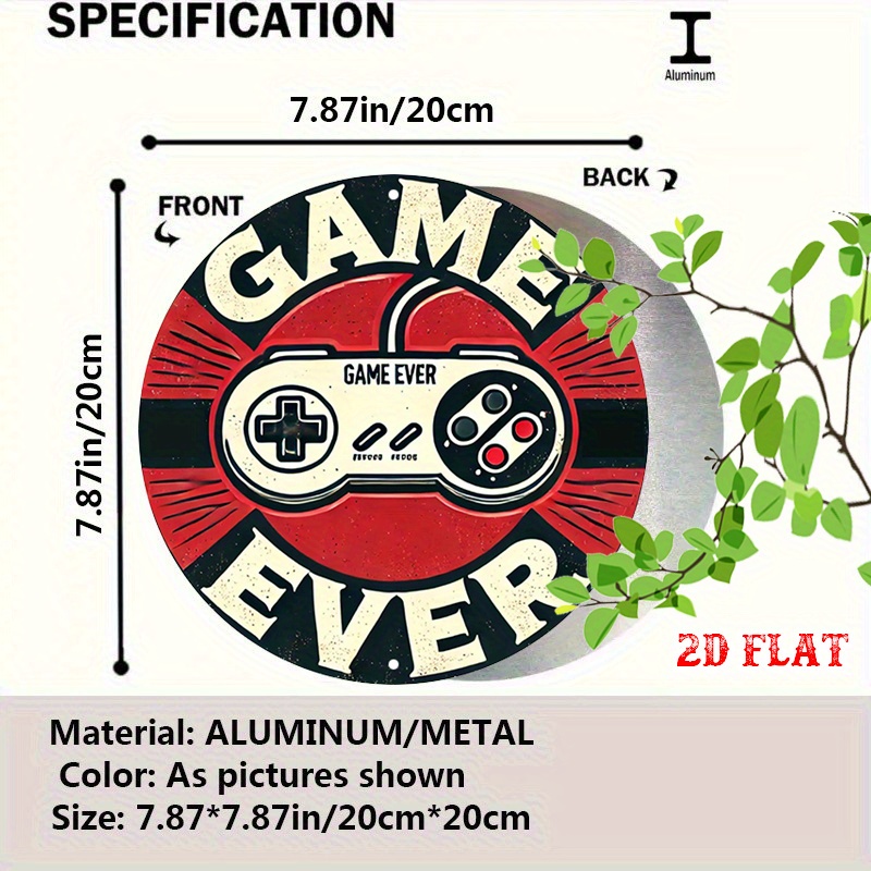 2D Flat 1pc Retro Gaming Round - Retro Gaming Us 评论和价格