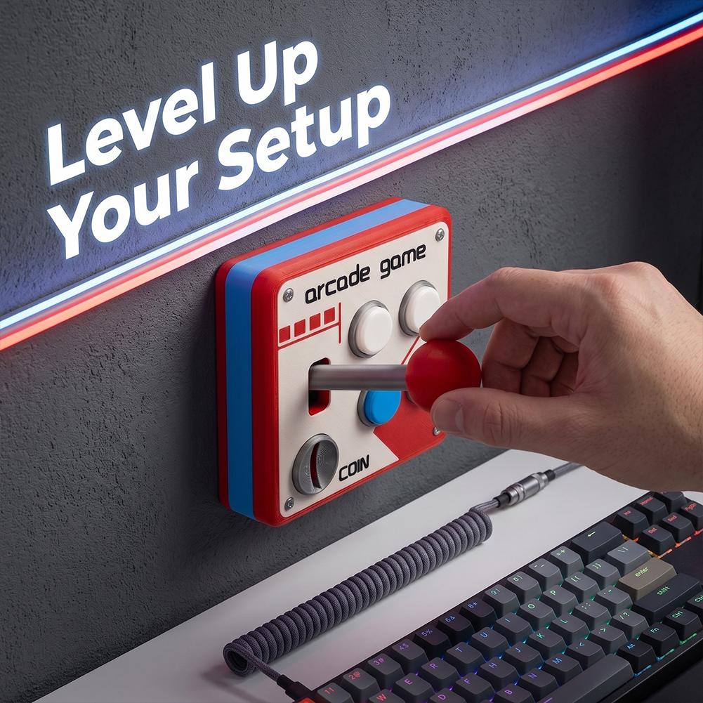 3D Printed Retro Arcade Switch - Retro Gaming Joystick 评论和价格
