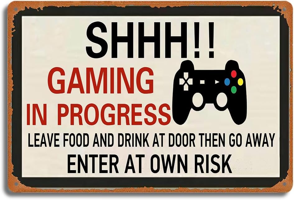 Retro Gaming Metal Tin Sign, S - Retro Gaming Us 评论和价格