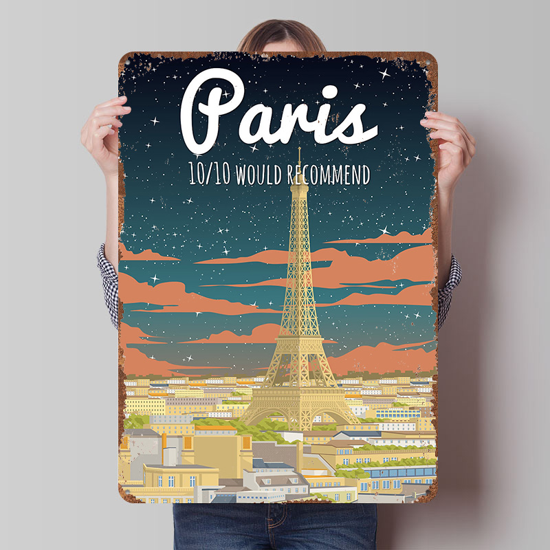 Paris Eiffel Tower Travel Post - Retro Gaming Paris 评论和价格