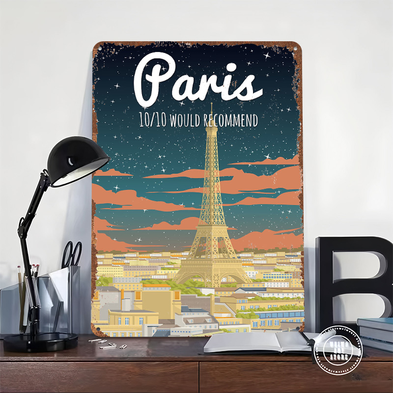Paris Eiffel Tower Travel Post - Retro Gaming Paris 评论和价格