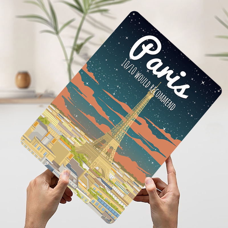 Paris Eiffel Tower Travel Post - Retro Gaming Paris 评论和价格