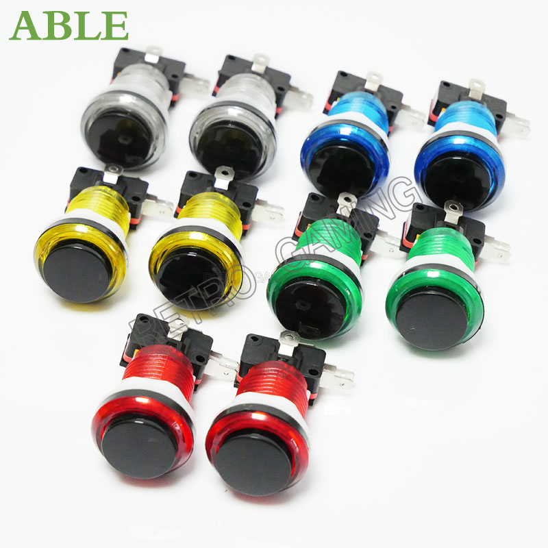 12pcs 6 Colors Arcade LED Push - Retro Gaming Shop 评论和价格