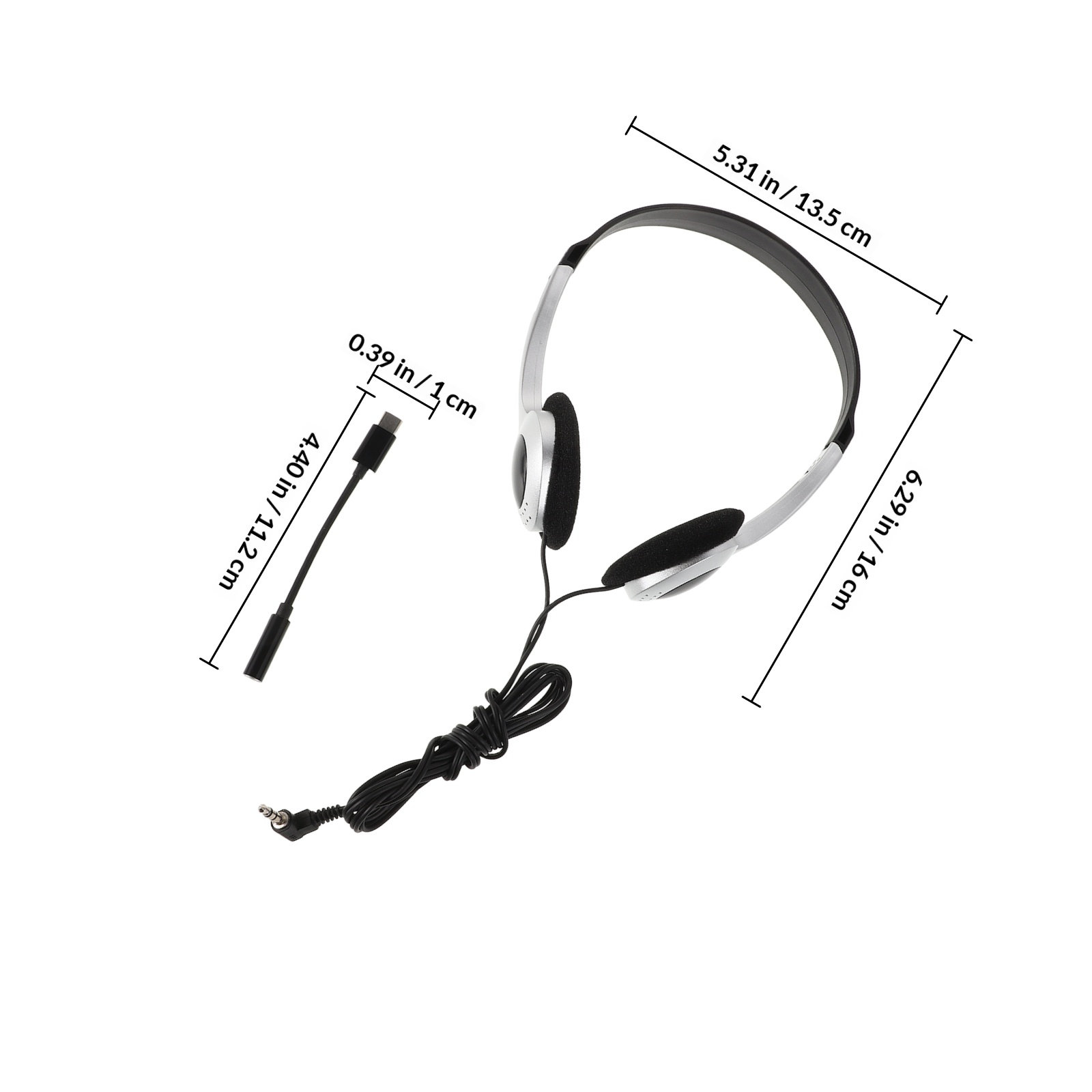 Retro Silver on Ear Headphones - Retro Gaming On Phone 评论和价格