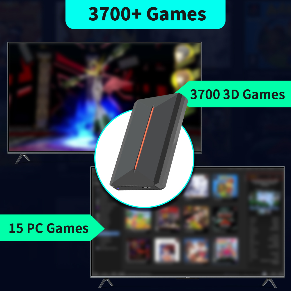 Launchbox OS 500GB Portable Ga - Retro Gaming Design 评论和价格