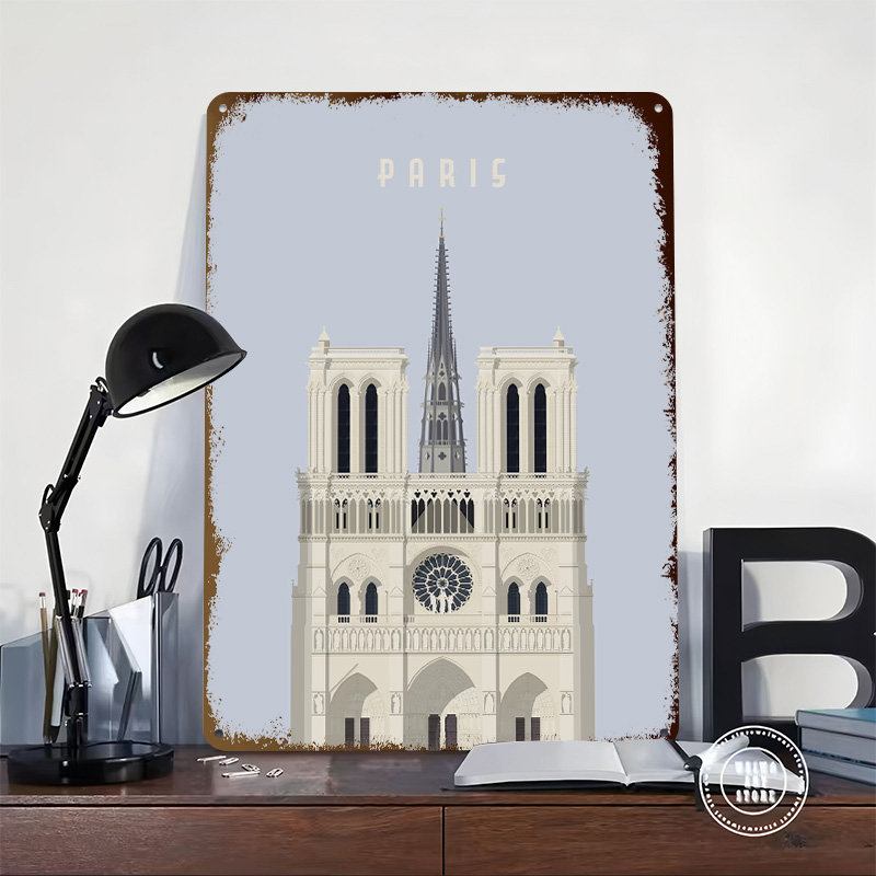 Paris Travel Tinplate Poster C - Retro Gaming Paris 评论和价格