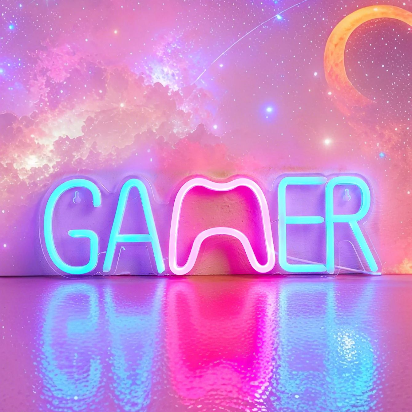 Chi-buy LED Neon Gamer Gamepad - Retro Gaming Projector 评论和价格