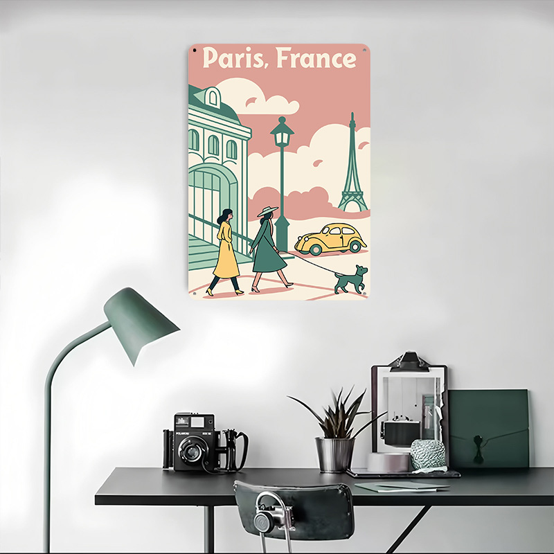 Paris France Travel Printed Po - Retro Gaming Paris 评论和价格