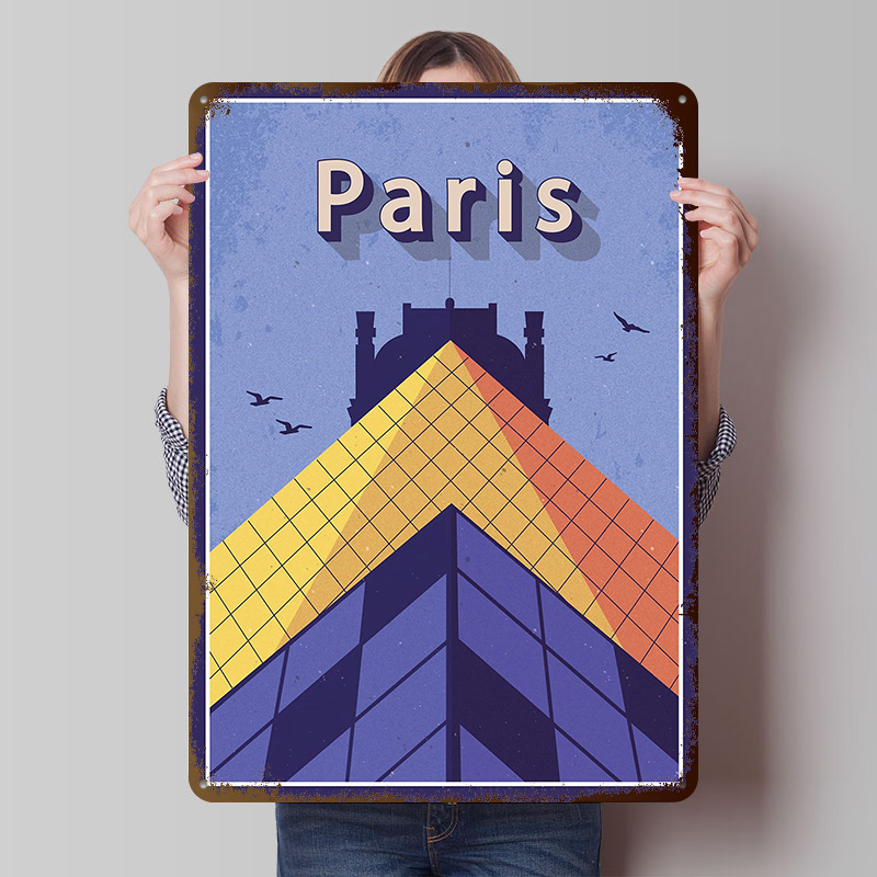 Travel to Paris Metal Poster C - Retro Gaming Paris 评论和价格