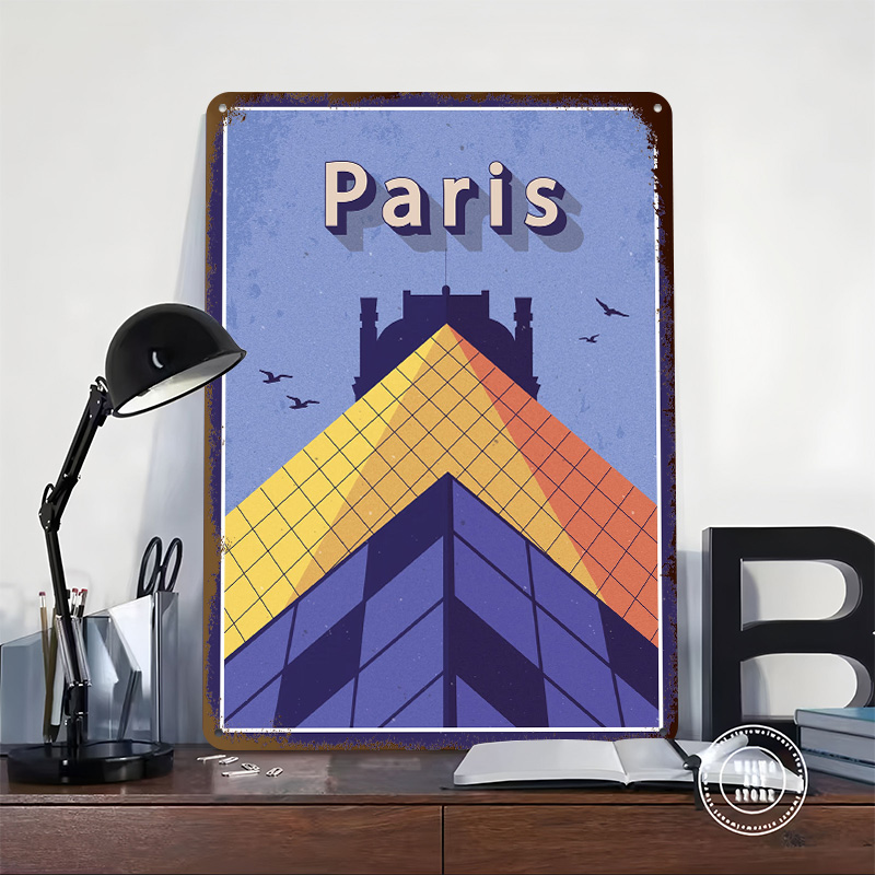 Travel to Paris Metal Poster C - Retro Gaming Paris 评论和价格