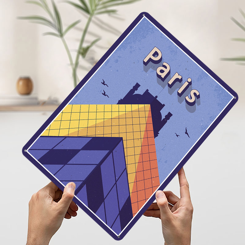 Travel to Paris Metal Poster C - Retro Gaming Paris 评论和价格
